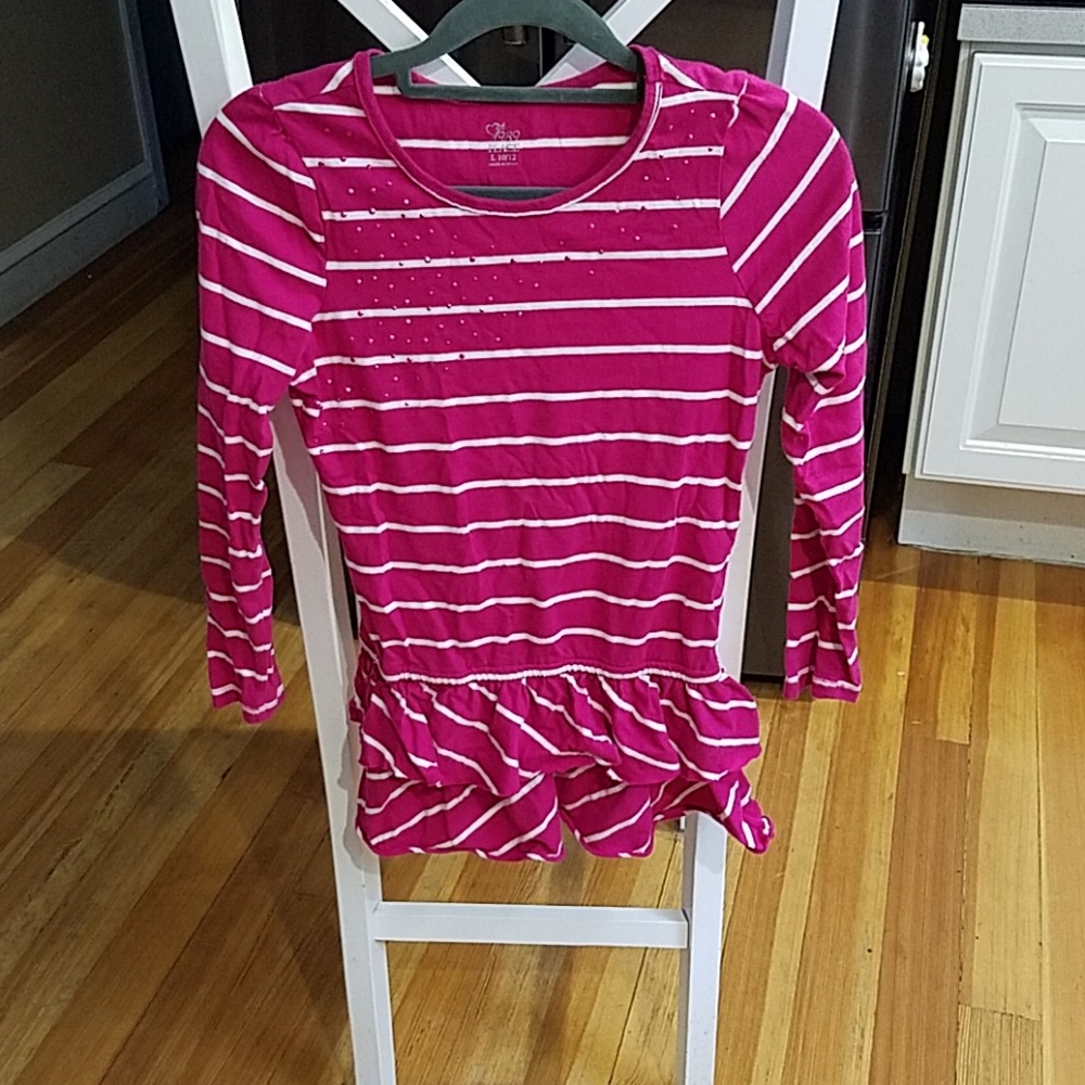 Girls ruffled sequins blouse